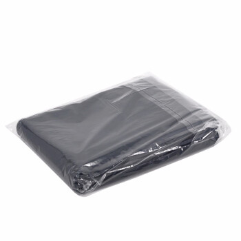 兰诗（LAUTEE）LJD-2057 大号加厚黑色平口垃圾袋  物业环卫商用大号塑料袋 80*100cm50个4丝