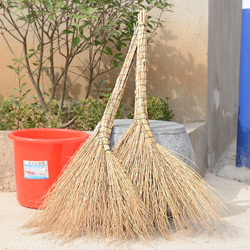 卫洋  WYX0045 铁扫把 环卫扫帚小扫把 扫马路清洁地面金丝草 棉扫把