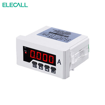 伊莱科(ELECALL)数显单相电流表ELE-AA51/5Y高精度液晶表白色ELE-AA51-1I-1OAC5A+1路开关量输入+1路报警7