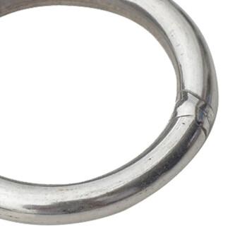 海斯迪克 HK-5120 装饰环 不锈钢圈焊接钢环 M10×100（2个） 304不锈钢实心圆环