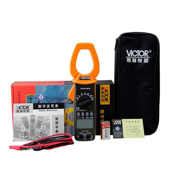 胜利仪器（VICTOR）万用表数字电流表交流钳形万能表数字电流表交直流 VC6056E 标配现货