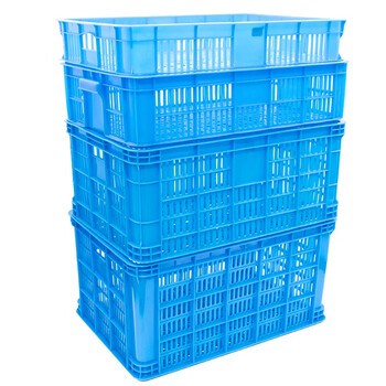 赫思迪格 JG-190 塑料筐 周转筐收纳筐物流框 B4筐（外446*302*242mm）