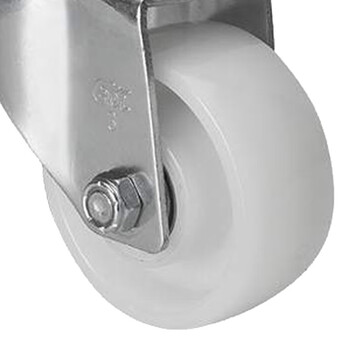 安赛瑞 丝杆万向脚轮 3英寸中型尼龙轮 家具工业轮 承重150KG脚轮 滑轮滚轮 易得力企业可定制 16217