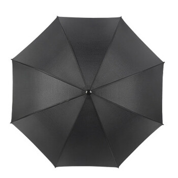 海斯迪克 HKY-88 大号弯杆雨伞 商用高尔夫伞 男士商务伞礼品广告伞 黑色5把
