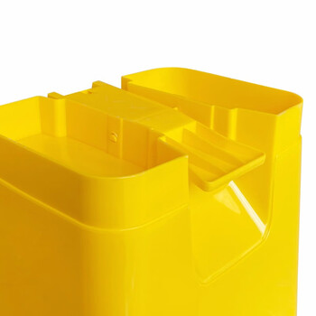 兰诗（LAUTEE）LJT-1288 医疗脚踏垃圾桶 医院诊所用废弃物收集桶 黄色-30L