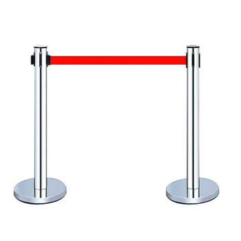 聚远 JUYUAN 隔离带栏杆  一米栏杆  伸缩警戒线2米  底座+柱子+拉扣 1套价