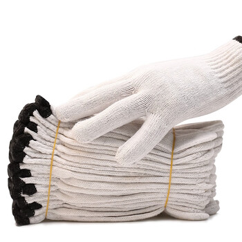 者也（ZYE）防滑棉线手套加厚劳保手套 灯罩棉GYZ400 1双