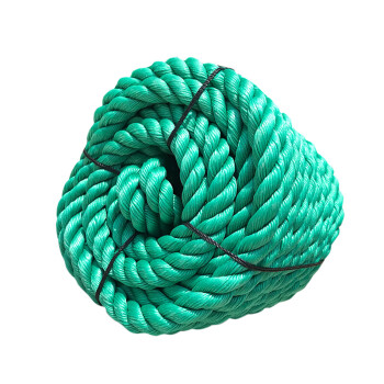 鸣固 尼龙绳 塑料绳耐磨物流绳户外手工编织货车捆绑绳绿色绳子6mm（100米/捆）