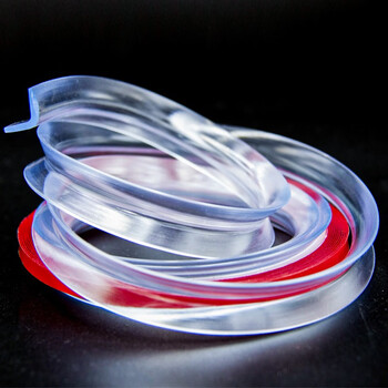 冰禹 BYlf-548 软硅胶桌面防撞条 防撞角保护（10mm*1m 2条）透明软条防护条