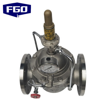 FGO 500X持压泄压阀 管道安全阀 泄水阀 不锈钢法兰连接1.6mpa  500X-16P DN200