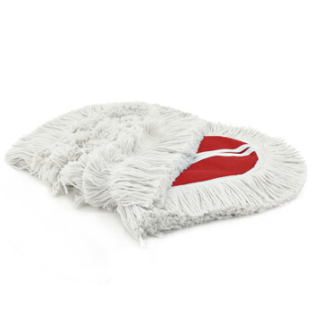 兰诗（LAUTEE）GJ-0160 螺丝扣款尘推布  拖布配件 红色-100厘米2个装