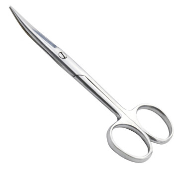 冰禹 BY-103 实验用剪刀 不锈钢实验室剪 手术剪刀 手术弯尖18cm