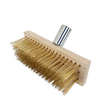 兰诗（LAUTEE）FH-1007 钢丝刷地板刷锈清理刷子 50CM镀铜钢丝地板刷整套