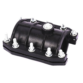 冰禹 BYlj-105 PE抢修节哈夫节水管 多规格快速补漏接头管件 管道辅助工具快修管道抢修节 φ400