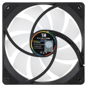 Thermalright(利民) TL-C12C-S X3 黑色argb12cm机箱幻彩低噪风扇ARGB 4PIN PWM 1550转速 三连包