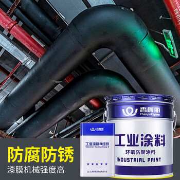 香榭丽漆工业品 环氧防腐涂料 地下水管输油气管道自来水钢结构防锈耐腐蚀金属漆 黑色 23kg漆+4kg固化剂