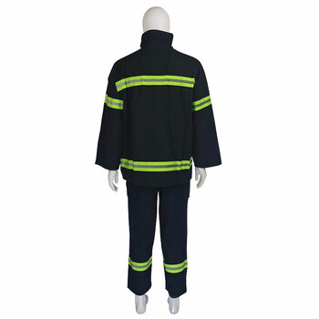 者也 02款战斗消防服 阻燃隔热微型消防站灭火演习装备 单式上衣+下裤 2XL【180-185】