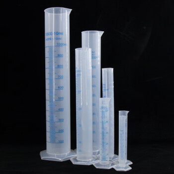 海斯迪克 HKQS-110 塑料量筒 PP量筒 蓝线印度量筒 实验室用品刻度量筒 1000ml