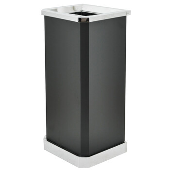兰诗（LAUTEE）A-072 丽格垃圾桶烟灰桶 酒店宾馆商场用垃圾筒 喷塑斜角上开口款