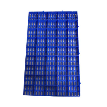 JN JIENBANGONG 塑料托盘 仓库垫板塑胶卡板地台板网格栈板多功能垫板 长方孔蓝色60*30*3cm