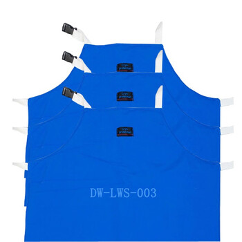 劳卫士耐低温围裙.防寒液氮加气站围裙液氮服LNG天燃气冷库围裙90CM长 宝蓝色 90