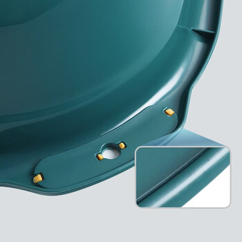 兰诗（LAUTEE）FH-1030 塑料洗脸盆加厚大小号挂孔清洗盆 深蓝色中号