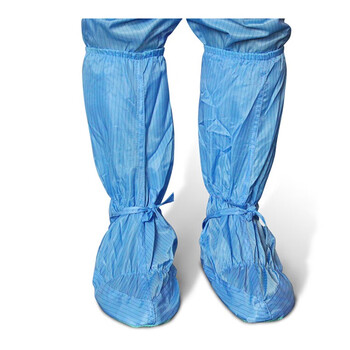 者也（ZYE）防静电鞋套软底无尘鞋长筒靴 高筒防静电软底鞋靴 无尘车间防尘工作鞋洁净鞋防滑靴 白色