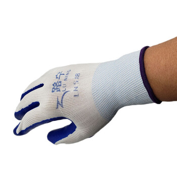 路宁 丁腈半浸胶LN518劳保手套 12副/包