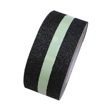 冰禹 BYlj-206 夜光防滑胶带 pet磨砂警示胶带 高亮度自吸光发光贴条 宽5厘米*长5米