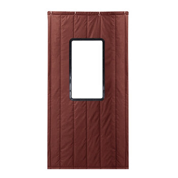 兰诗（LAUTEE）FH-2044 冬季棉门帘加厚超市商场酒店冷库保温挂帘防风棉门帘商用 两层棉无窗口 宽80*高2.1米