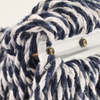 兰诗（LAUTEE）DM- 984 木杆铁头排拖 物业学校老式拖把棉线尘推 40厘米排拖