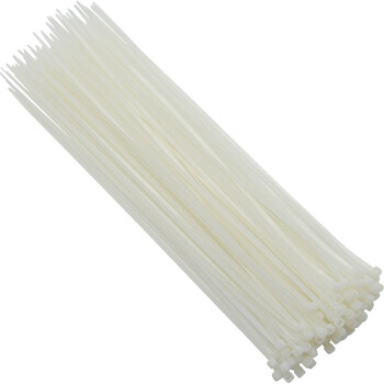 卡夫威尔 自锁式尼龙扎带大号小号加长 园艺扎线带 扎带理线带束线带捆扎带 4.8*400mm 白色 50支装OT3123