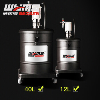 威马牌气动工具系列（WYMA）高压气动黄油机注油器汽保工具打黄油枪注牛油枪气动黄油泵 10米油管 