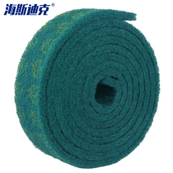 海斯迪克 HKY-152 工业百洁擦拭布 强力去污通用清洁布卷 打磨除锈清洁布 绿色10厘米*5.8米