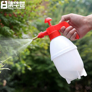 集华世 手持小型压力喷水壶铜嘴气压式喷壶【1.5L颜色随机2个装】JHS-0170