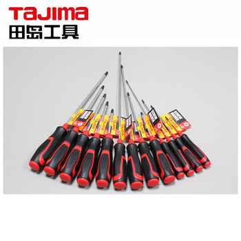田岛（TAJIMA）1301-2134  十字梅花胶柄磁性螺丝批改锥起子螺丝刀 #2*100