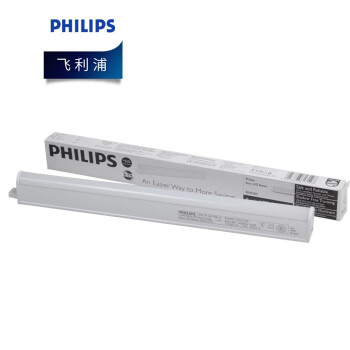 飞利浦（PHILIPS）照明企业客户 T5一体化支架9.6W长度0.9米BN058C 白光不含电源线和连接线 优惠装5支 