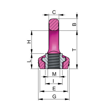 路德（RUD）螺孔型旋转吊环VRM-M24载荷3.2t 可供标准公制螺纹