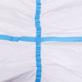 百舸 隔离衣连体拉链无纺布PP覆膜防护服全身隔离服胶条款160-180