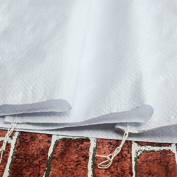 飞尔（FLYER）加厚内覆膜防水编织袋 内覆膜双层防水防潮编织袋 带内衬防水蛇皮袋【白色 60×110cm 20条装】