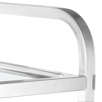 益美得 WY3027 加厚不锈钢餐车三层手推车酒店餐厅收送餐车 大号三层