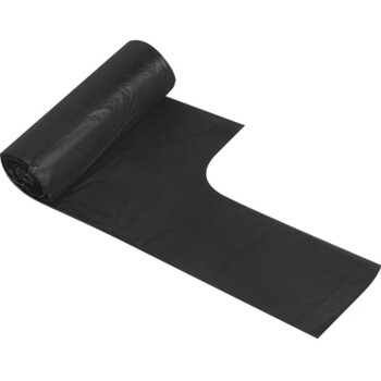 利得 背心垃圾袋大号手提家用办公300只 50cm*60cm黑色家用办公塑料袋