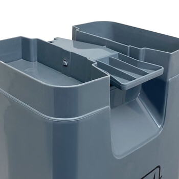 益美得 DJ-30办公室脚踏垃圾桶大号商用酒店宾馆脚踩式灰色垃圾桶 脚踏30L灰色