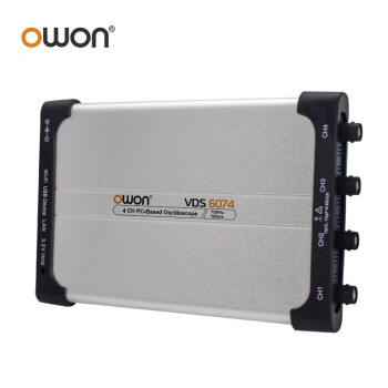 利利普owon虚拟示波器VDS6074四通道70M虚拟PC数字示波器采样率1G便捷标配信号源二次开发
