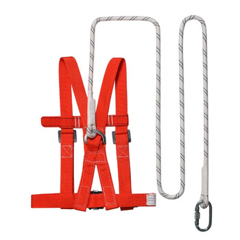 星工（XINGGONG）高空作业防坠落安全带 户外施工单钩双背式安全绳 2米绳小钩XGD-8