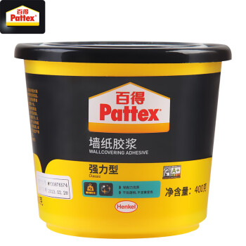 百得（pattex）强力型墙纸胶浆 墙纸墙布开裂翘边修复胶 壁纸胶水免调墙纸修补专用胶 环保型MA11 400g*12罐