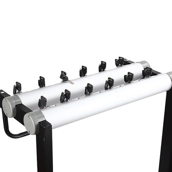 冰禹 BYrl-07 带锁雨伞架 酒店超市银行雨伞架 便民雨伞收纳架 6头雨伞架+6支雨伞