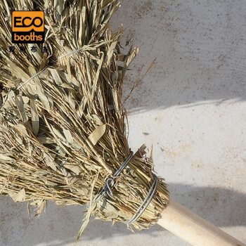 爱柯布洛 木杆大扫把（1把）户外环卫大号笤帚长2.2m4斤大竹扫把物业建筑清洁笤帚221150
