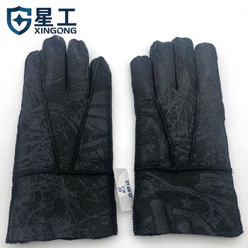星工（XINGGONG） 秋冬防寒男士仿皮皮手套骑行户外加厚防风保暖手套 1付