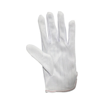 SAFEMAN君御FJD点塑手套防滑电子车间无尘劳保防护手套白色 10副